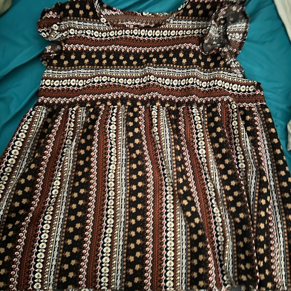 Boho chic  Shoulder Flutter Sleeve Blouse